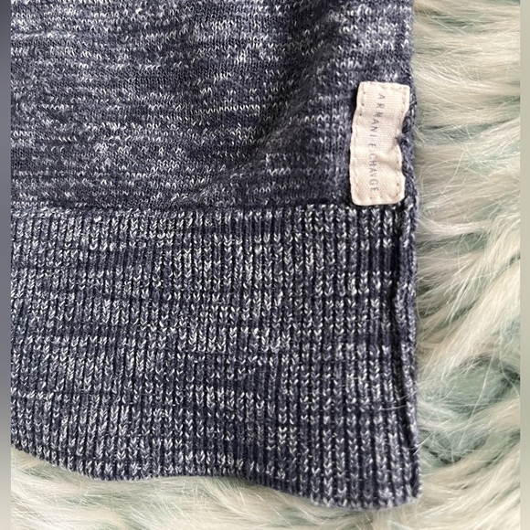 Armani Exchange, Heathered Blue Sweater, Size Large - Picture 3 of 11